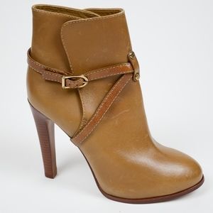 Tony Burch Caramel Leather Booties